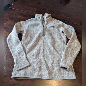 Patagonia Quarter Zip Better Sweater, Grey, Women's Small